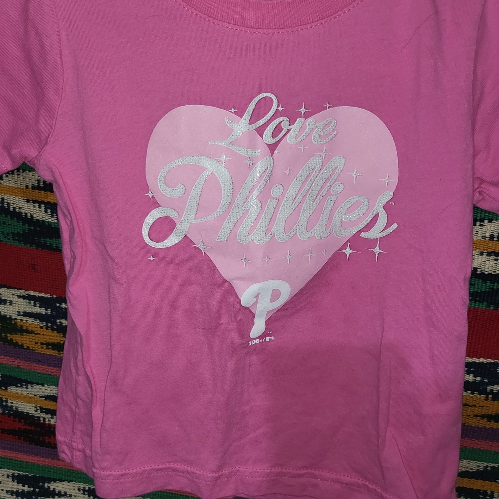 Phillies Kids Pink Love T-Shirt